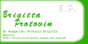 brigitta protovin business card